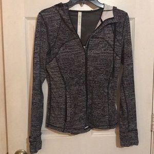 NWOT Lululemon blk/wh hooded define jacket